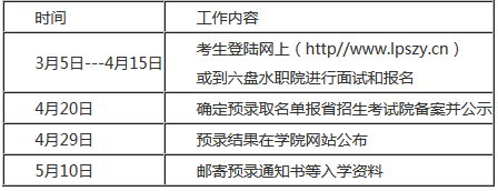 六盤水職業(yè)技術(shù)學(xué)院日程安排