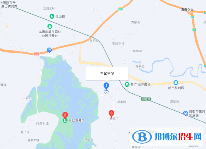 成都東部新區(qū)三岔湖高級(jí)中學(xué)地址在哪里