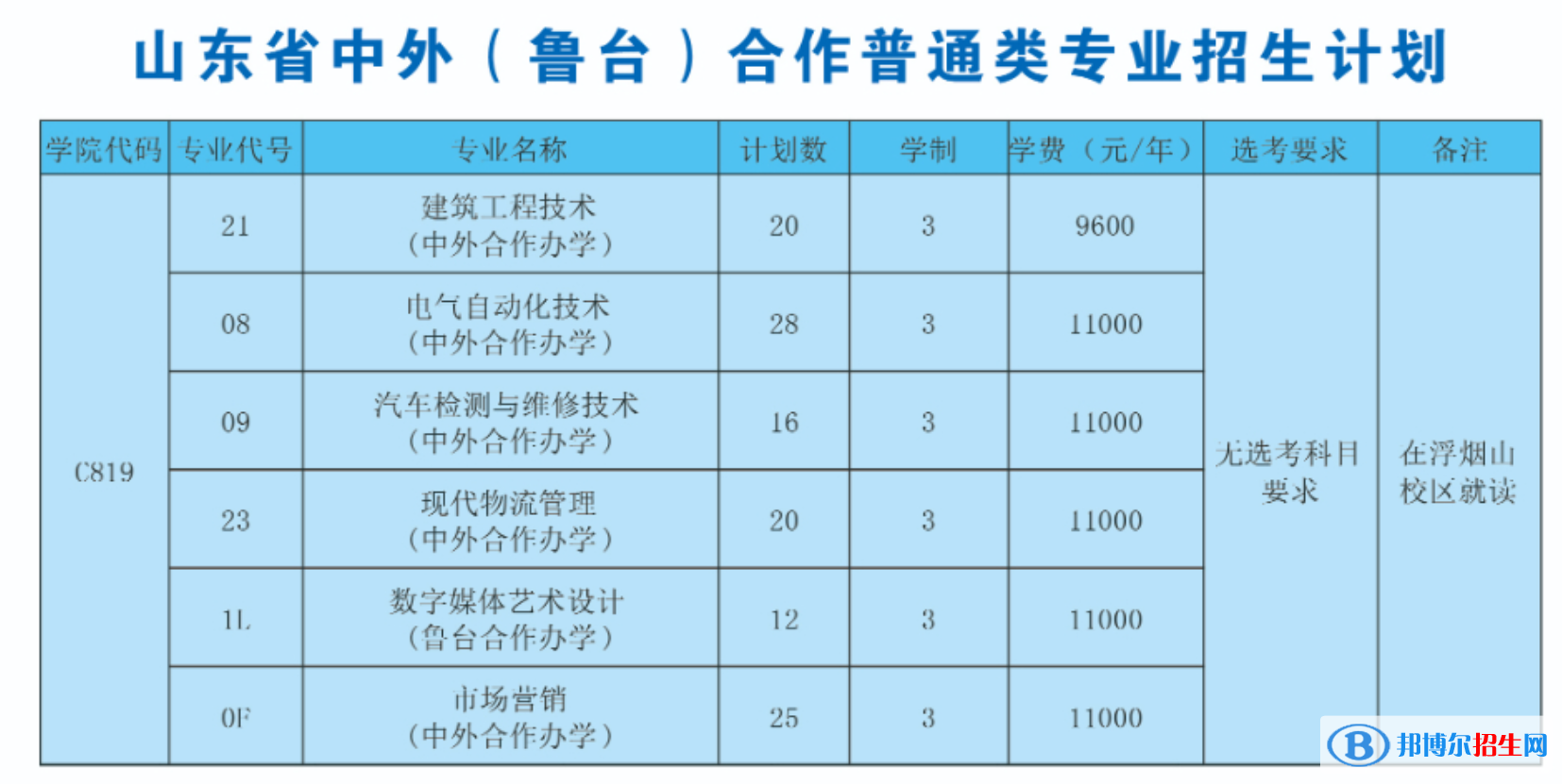 山東科技職業(yè)學(xué)院有哪些中外合作辦學(xué)專業(yè)？（附名單）