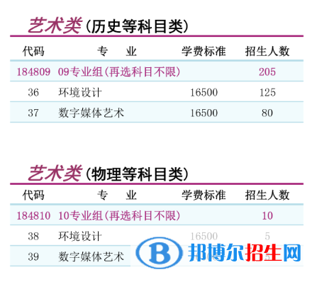 南京理工大學(xué)泰州科技學(xué)院藝術(shù)類專業(yè)有哪些？