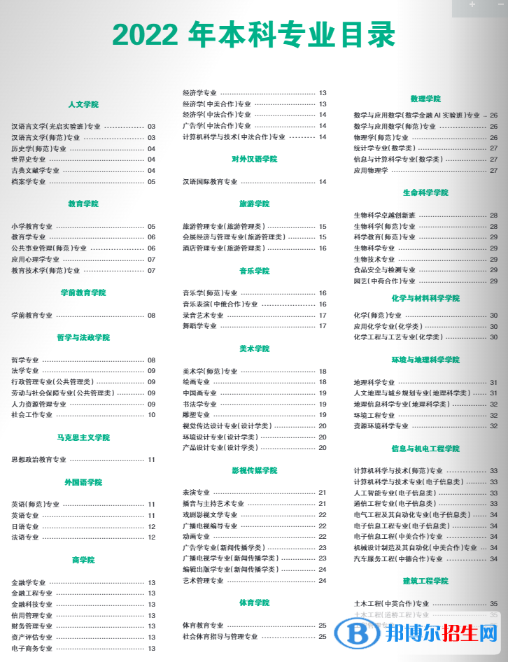 上海師范大學開設哪些專業(yè)，上海師范大學招生專業(yè)名單匯總-2023參考