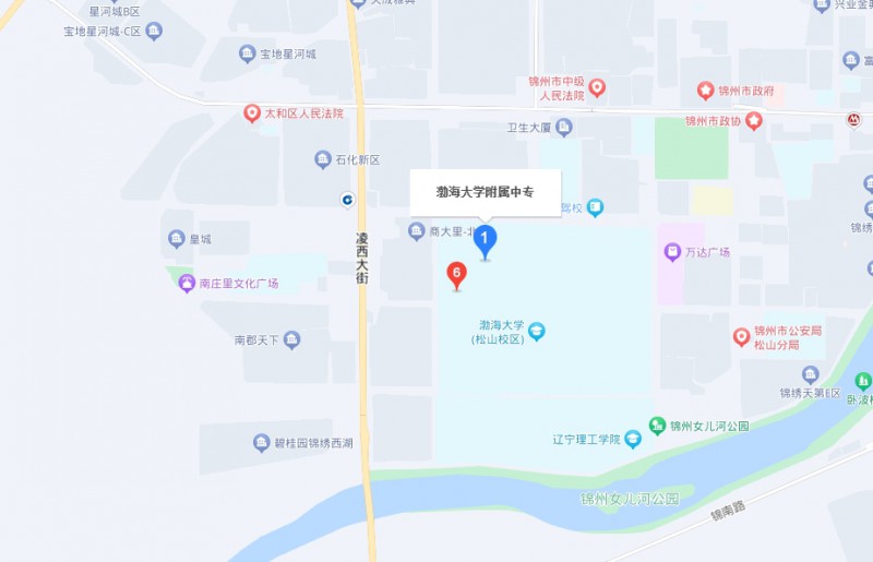 渤海大學(xué)附屬中等職業(yè)技術(shù)專業(yè)學(xué)校地址，乘車路線