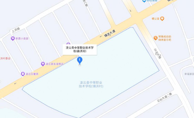 凌云縣職業(yè)技術(shù)學(xué)校地址，乘車(chē)路線