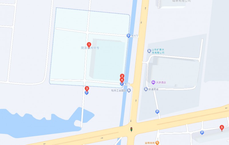 菏澤華偉職業(yè)中等專業(yè)學校地址，乘車路線