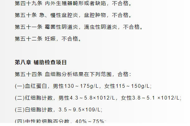 軍校體檢項(xiàng)目一覽表最新,2024年軍校體檢要求