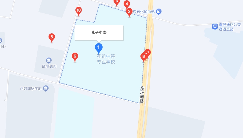 夏邑孔祖中等專(zhuān)業(yè)學(xué)校地址，乘車(chē)路線
