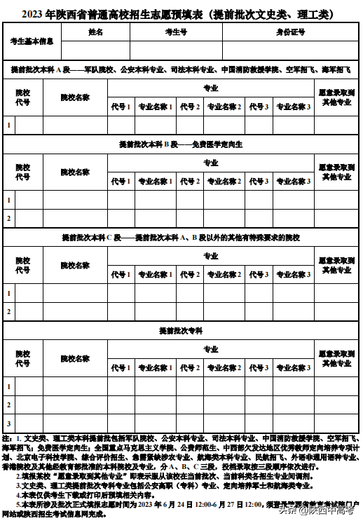 今年陜西高考可以填報(bào)幾個(gè)志愿,包括幾個(gè)學(xué)校和專業(yè)