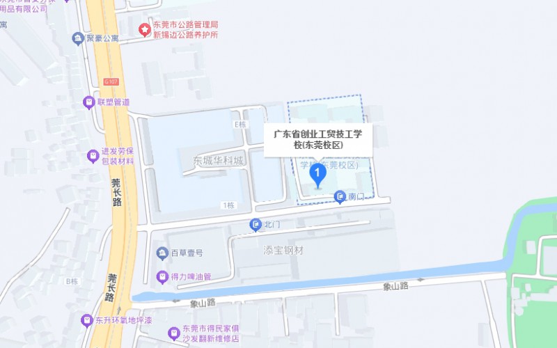 廣東省創(chuàng)業(yè)工貿(mào)技工學(xué)校地址，乘車路線