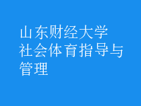 社會(huì)體育指導(dǎo)與管理