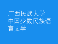 中國(guó)少數(shù)民族語(yǔ)言文學(xué)