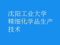 精細化學品生產(chǎn)技術(shù)