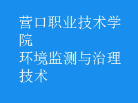 環(huán)境監(jiān)測與治理技術(shù)