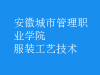 服裝工藝技術