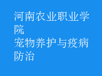 寵物養(yǎng)護(hù)與疫病防治