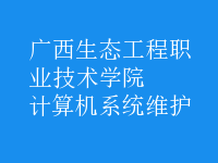 計算機系統(tǒng)維護