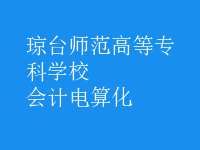 會計(jì)電算化