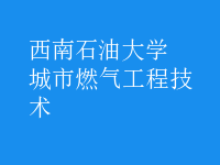 城市燃氣工程技術(shù)