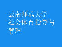 社會體育指導(dǎo)與管理