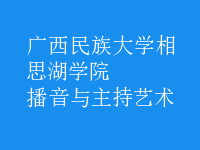 播音與主持藝術(shù)