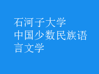 中國(guó)少數(shù)民族語(yǔ)言文學(xué)