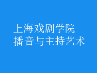 播音與主持藝術(shù)