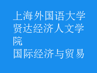 國際經(jīng)濟(jì)與貿(mào)易
